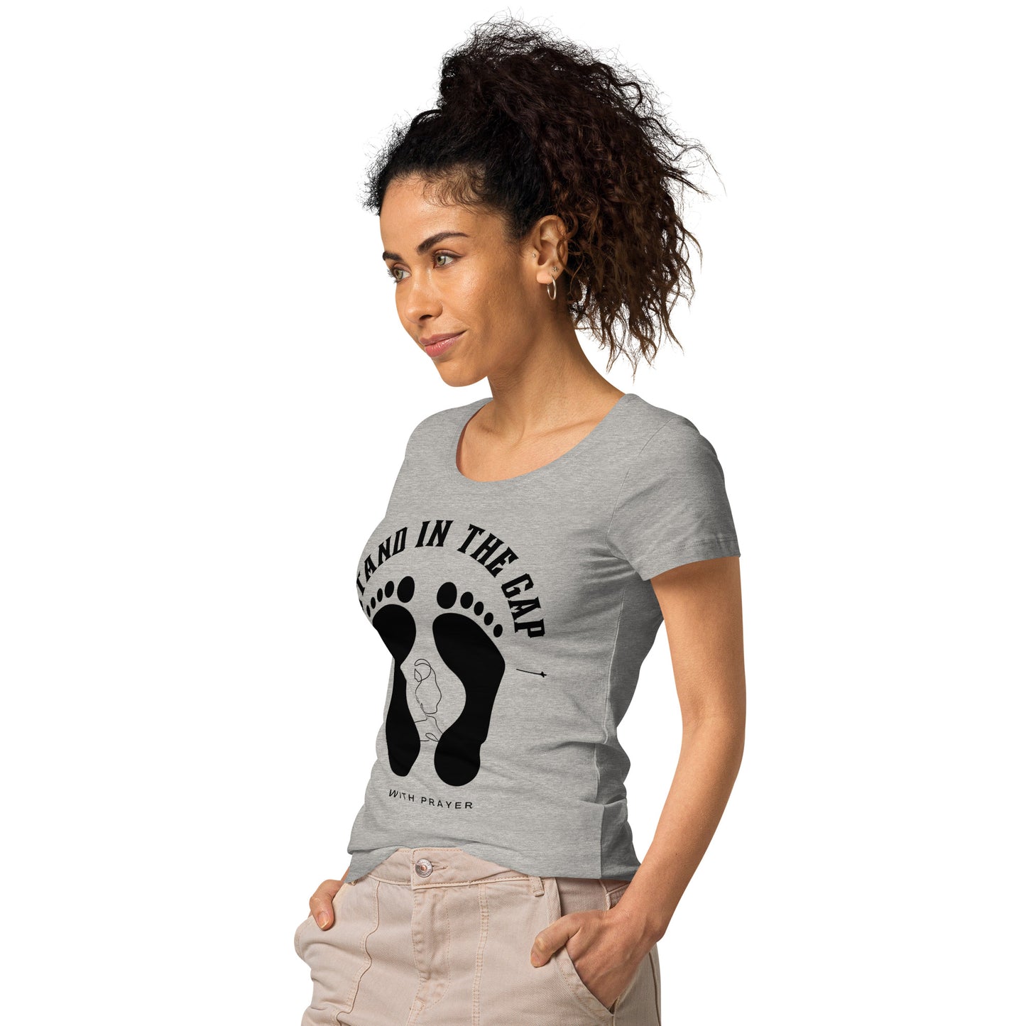 Women- Stand in the Gap w/ footprint -woman