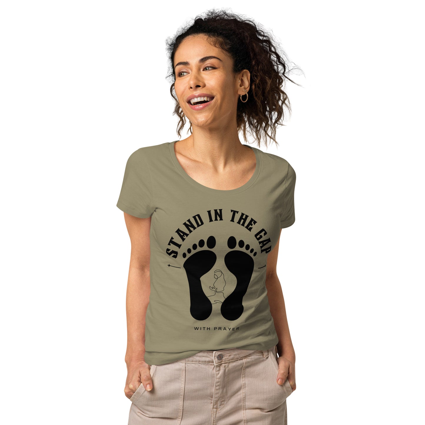 Women- Stand in the Gap w/ footprint -woman