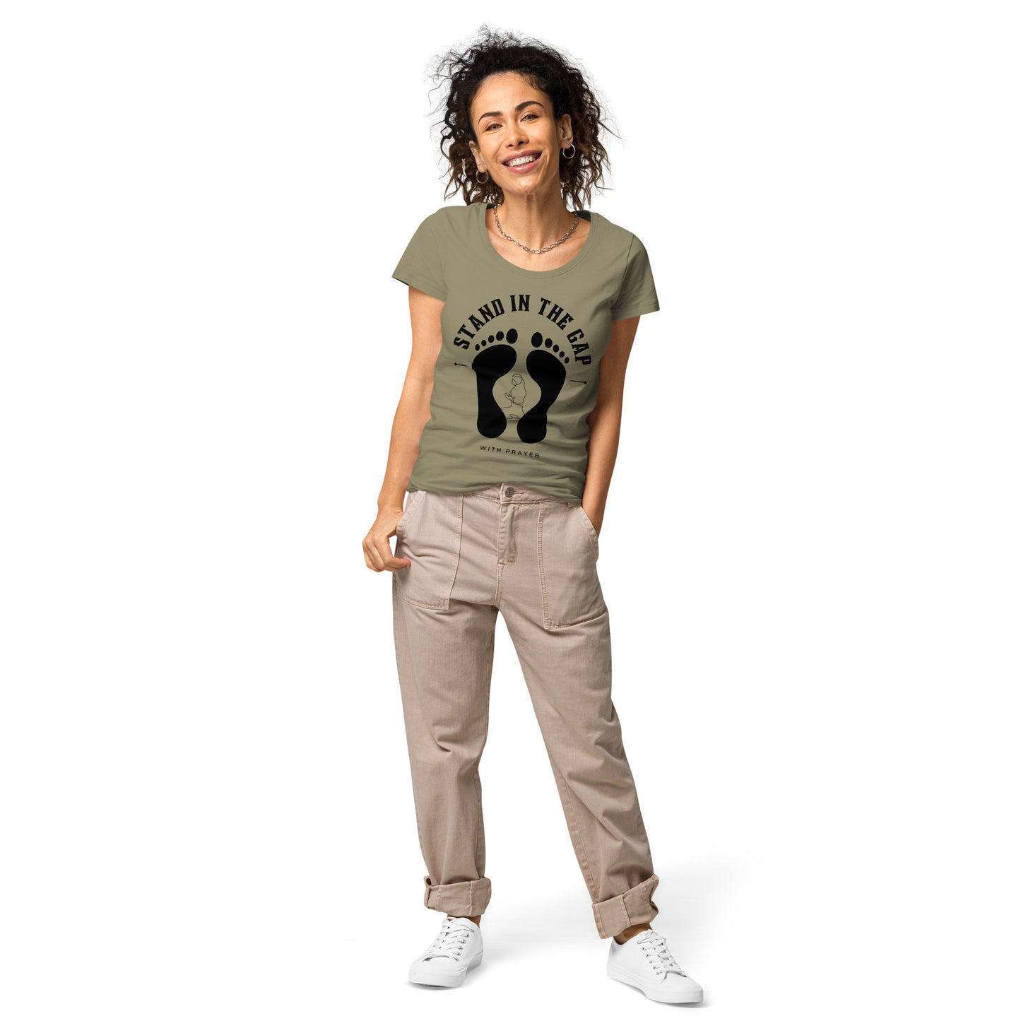 Women- Stand in the Gap w/ footprint -woman