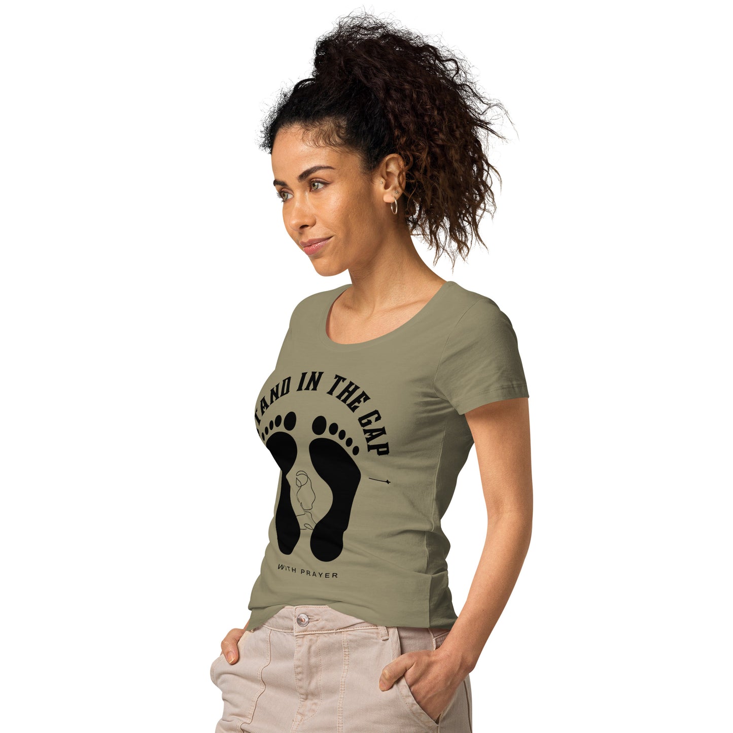 Women- Stand in the Gap w/ footprint -woman