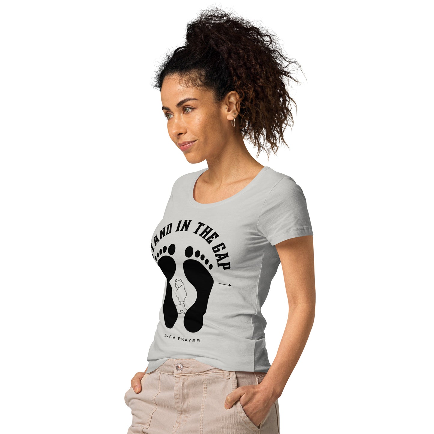 Women- Stand in the Gap w/ footprint -woman