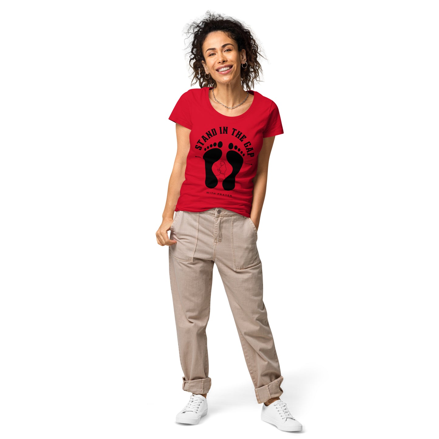 Women- Stand in the Gap w/ footprint -woman