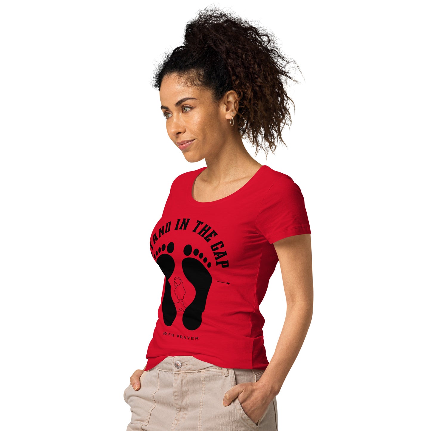 Women- Stand in the Gap w/ footprint -woman