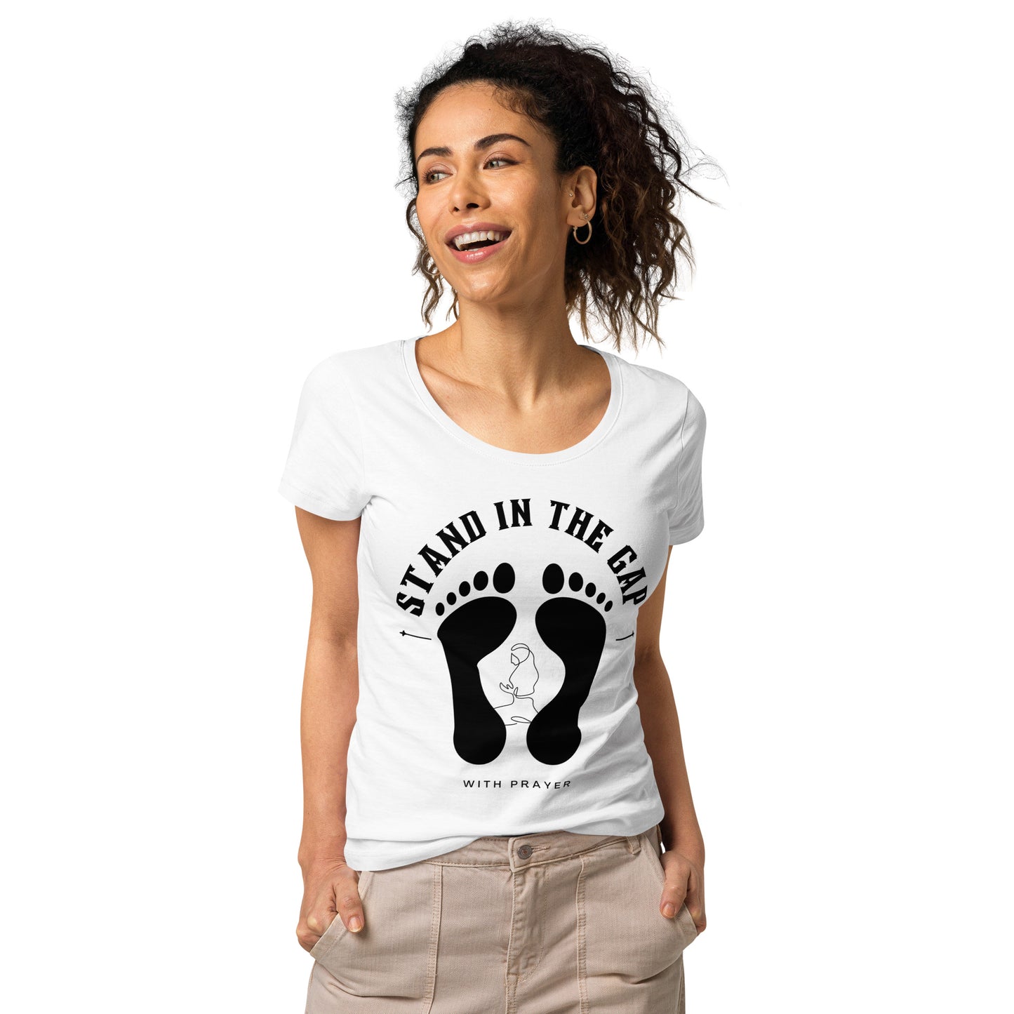 Women- Stand in the Gap w/ footprint -woman