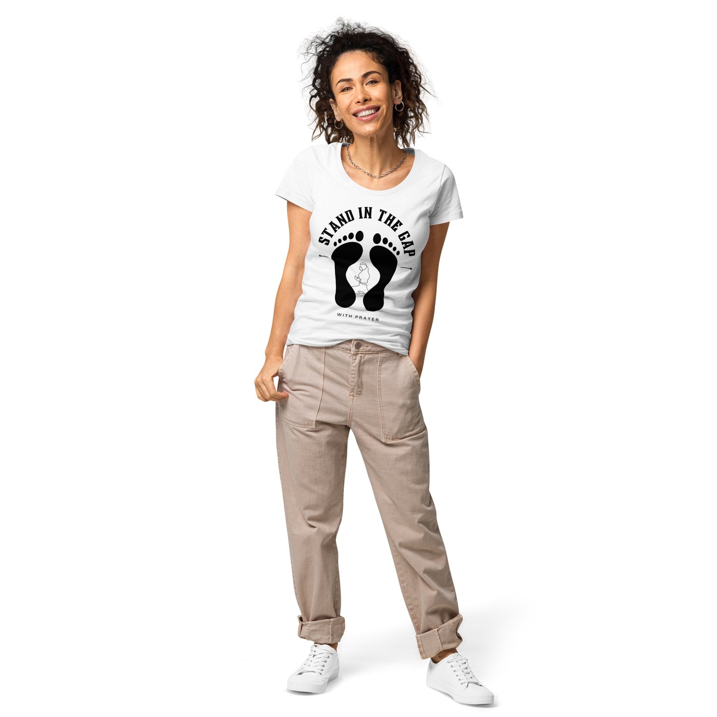 Women- Stand in the Gap w/ footprint -woman